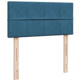 vidaXL Box spring krevet s madracem tamnoplavi 90x190 cm baršunasti | shoptok.hr