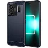 INORCO MOFI JK TPU Series-1 hrbtni pokrovček za Realme GT3 5G/GT Neo 5 5G ohišje telefona iz brušenega TPU iz ogljikovih vlaken, (22035396)