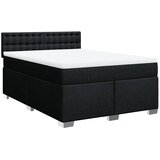  Krevet s oprugama i madracem crni 140x200 cm od tkanine | shoptok.hr