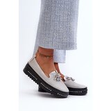 S. BARSKI Shiny Women's Leather Loafers on Platform S.Barski | Shoptok.si