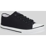 ALTINYILDIZ CLASSICS Men's Black Casual Canvas Sneakers. cene