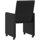  Blagovačke stolice s kotačima 2 pcs Crna 57 x 66 x 94 cm | Eponuda.com
