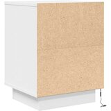  Noćni ormarić s LED svjetlima bijeli 38x34x50 cm | shoptok.hr