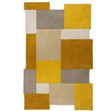Flair Rugs žuta-bež vuneni tepih Collage, 120 x 180 cm Cijene