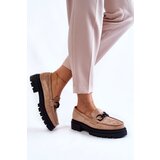 Gemre Women's Loafers Suede Loafers La.Fi Beige Willows | Shoptok.si