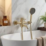 REA Bath Baterija za kadu Rea Lungo Stripe Gold Brush | shoptok.hr