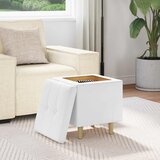  Otoman za pohranu Bijeli 40 x 40 x 45 cm Umjetna koža | shoptok.hr