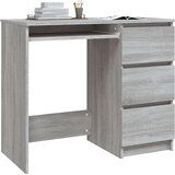  Pisalna miza siva sonoma 90x45x76 cm konstruiran les, (20600975) | Shoptok.si