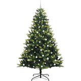  Umjetno savitljivo božićno drvce s 300 LED dioda Zelena 240 cm | shoptok.hr