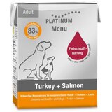 Platinum Menu Vlažna hrana za odrasle pse, Sa ćuretinom i lososom, 185 g Cene