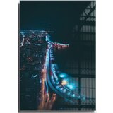 Wallity Steklena slika 50x70 cm Night Way – Wallity Cene