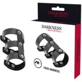Darkness NASTAVLJIV USNJEN OBROČ ZA DVOJNI PENIS IN MODA, (21263551) | Shoptok.si