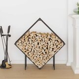 Stalak za drva crni 100x25x100 cm Hladno valjani čelik | shoptok.hr
