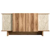 Hanah home komoda diana - travertine, walnut travertinewalnut console | Eponuda.com