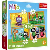Trefl 4in1 Puzzle Set - Milo - 1 set. | Shoptok.si