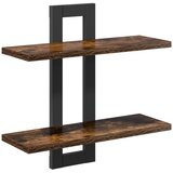 vidaXL Lebdeče police Dimljen hrast 40 x 15 x 40 cm Inženirski les, (5000307133) | Shoptok.si
