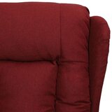  Masažna fotelja na podizanje od tkanine crvena boja vina | shoptok.hr