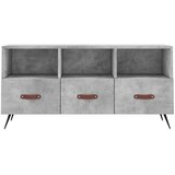  TV ormarić boja betona 102 x 36 x 50 cm od konstruiranog drva Siva | Shoptok.si