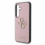 Guess PU Grained 4G Metal Logo Zadní Kryt pro Samsung Galaxy S25 Pink Ovitek za telefon Vijolična | Shoptok.si
