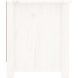 Ormarić za cipele bijeli 110 x 38 x 45,5 cm od masivne borovine | shoptok.hr