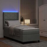  Krevet s opruga kutije Svijetlo siva 80 x 200 cm Baršun | shoptok.hr