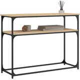  Konzolni stol boja hrasta 100 x 35,5 x 75 cm konstruirano drvo | shoptok.hr