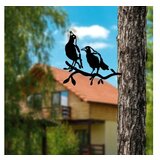 WALLXPERT decorative object figura bird on the branch 09 black | ePonuda.com
