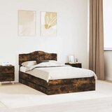  Okvir za krevet s ladicama Dimljeni hrast 120 x 200 cm - Dimljeni hrast 120 x 200 cm | shoptok.hr