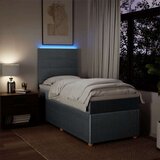 vidaXL Krevet s oprugama i madracem svjetlosivi 100x200 cm od tkanine | shoptok.hr