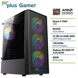 PCPLUS Gamer Ryzen 5 7600 32GB 1TB SSD RX 9060XT 8GB gaming namizni računalnik | Shoptok.si