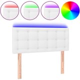 Maison Chic led posteljno vzglavje - vzglavna omarica - nočna omarica belo 90x5x78/88 cm umetno usnje, (21709469) | Shoptok.si