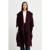 Elisabetta Franchi Vuneni pončo boja: bordo, CP67D56E2 | shoptok.hr