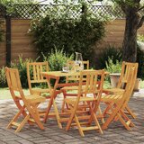 vidaXL zložljivi vrtni stoli 6 kosov 36x46x86 cm trden les akacija | Shoptok.si