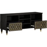 Maison Chic TV omarica - TV stojalo - Televizijska omarica 100x33x46 cm trden mangov les, (21701885) | Shoptok.si