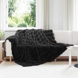  Lažni zec deka Crna 220 x 240 cm Poliester | shoptok.hr