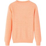  Dječji džemper pleteni jarkonarančasti 128 | shoptok.hr