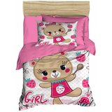  PH155 pinkwhitebrown baby quilt cover set Cene