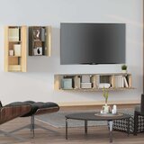  4-dijelni set TV ormarića boja hrasta sonome konstruirano drvo | shoptok.hr