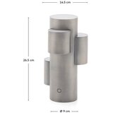 Kave Home Metalna LED stolna lampa s mogućnosti zatamnjivanja u srebrnoj boji (visina 26,5 cm) Adrina – | shoptok.hr