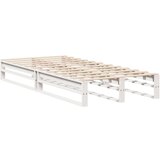 vidaXL Okvir kreveta bez madraca bijeli 90 x 190 cm masivna borovina | shoptok.hr