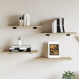 Police za knjige 4 kom boja hrasta sonome 60x30x1,5 cm iverica | shoptok.hr