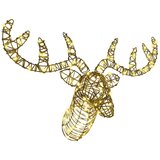 vidaXL Jelenova sani Toplo bela 60 cm Ratan | Shoptok.si