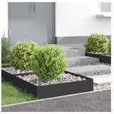 vidaXL Ograda oko Travnjaka 4 kom. 60 x 60 x 20 cm Čelik Crna - Crna 60 x 60 x 20 cm 4 | shoptok.hr