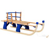 vidaXL Sklopive sanjke s naslonom drvene 119 cm cijene