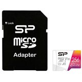 SiliconPower Memorijska kartica microSDXC Color SR104 256 GB, UHS-I U1 A1 V10, s adapterom Slike