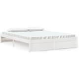 Furnova Posteljni okvir bel iz trdnega lesa 150x200 cm, (21937596) | Shoptok.si