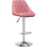 Furnova Barski stolček roza žamet, (21949252) | Shoptok.si