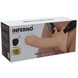 Hidden Desire Inferno Vibrating Silicone Hollow Penis Strap-On with Remote 16cm Skin | Shoptok.si