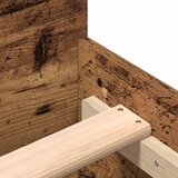  Krevetna konstrukcija s uzglavljem Staro drvo 203 x 203 x 50 cm | shoptok.hr