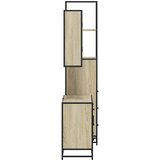  3-dijelni set kupaonskog namještaja boja hrasta sonome drveni | shoptok.hr